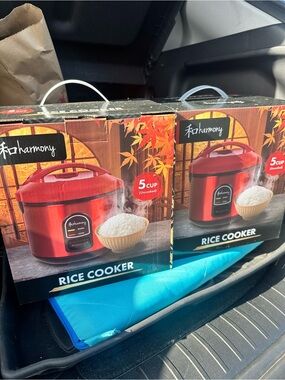 5-Cup Red Rice Cooker – One-Touch Cooking 2 Set